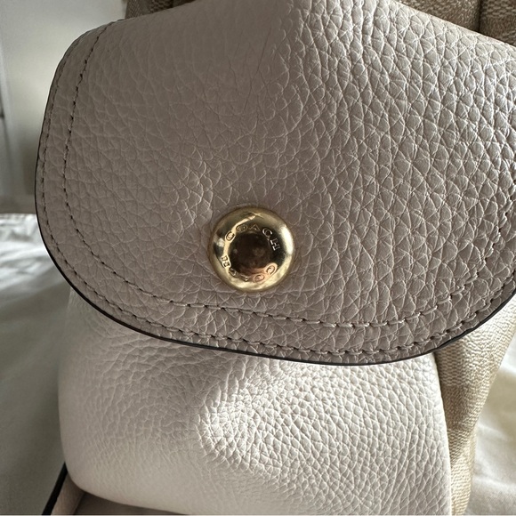 Coach Tan and Cream Pennie Shoulder Bag - Picture 6 of 10